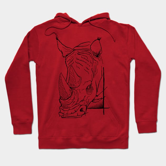 Rhino Hoodie by LeBelge